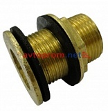 Отвод латунный 3/4" для пластиковой емкости