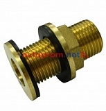 Отвод латунный 1/2" для пластиковой емкости