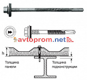 Саморез 5,5х6.3Х105 HARPOON (111000155105) HSP-R-S19