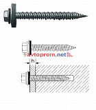 Шуруп по бетону 6,3х105 (HCC-R-S19) HARPOON (111403163055) для крепления профлиста к бетону