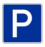 Дорожный знак  "Парковка (парковочное место)" 6.4